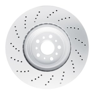 BMW M4 Brake Rotor (1) - Right Front - R1 Concepts - GeoSPEC Coated - Drilled - `21-`25